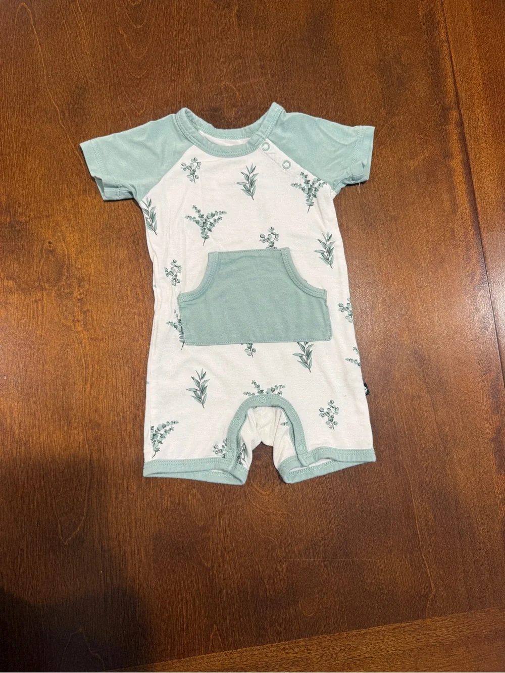 Kyte BABY Eucalyptus Shortall Romper